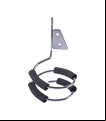 PORTASECADOR ESPIRAL PARED, CON FORRO GOMA