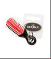 CEPILLO DENMAN MINI LLAVERO NEGRO